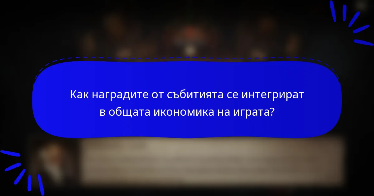 Как наградите от събитията се интегрират в общата икономика на играта?